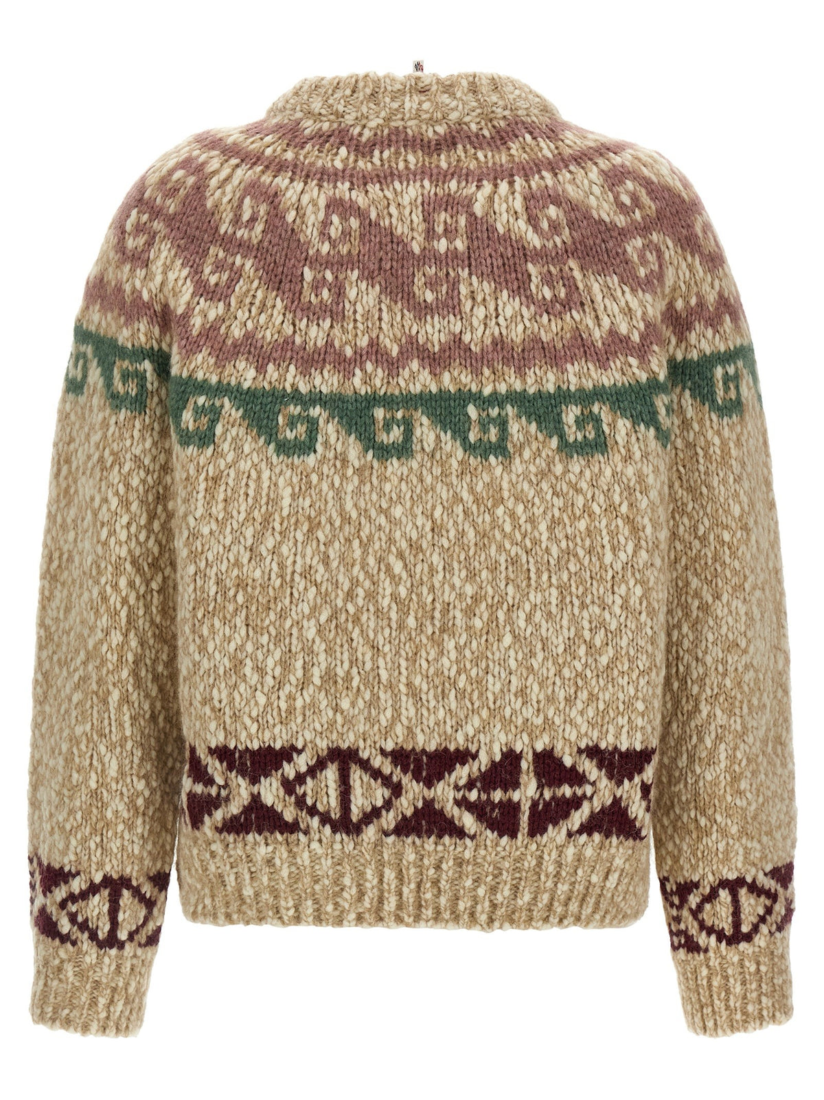 Moncler Grenoble Jacquard Sweater Beige, view 2