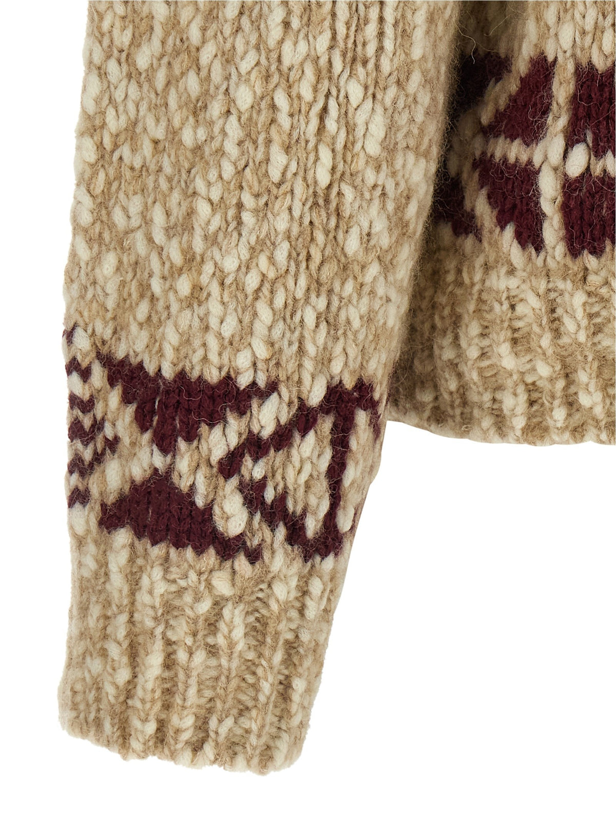 Moncler Grenoble Jacquard Sweater Beige, view 4