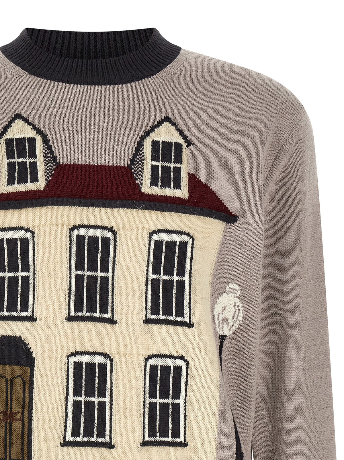Junya Watanabe Jacquard Sweater Grey