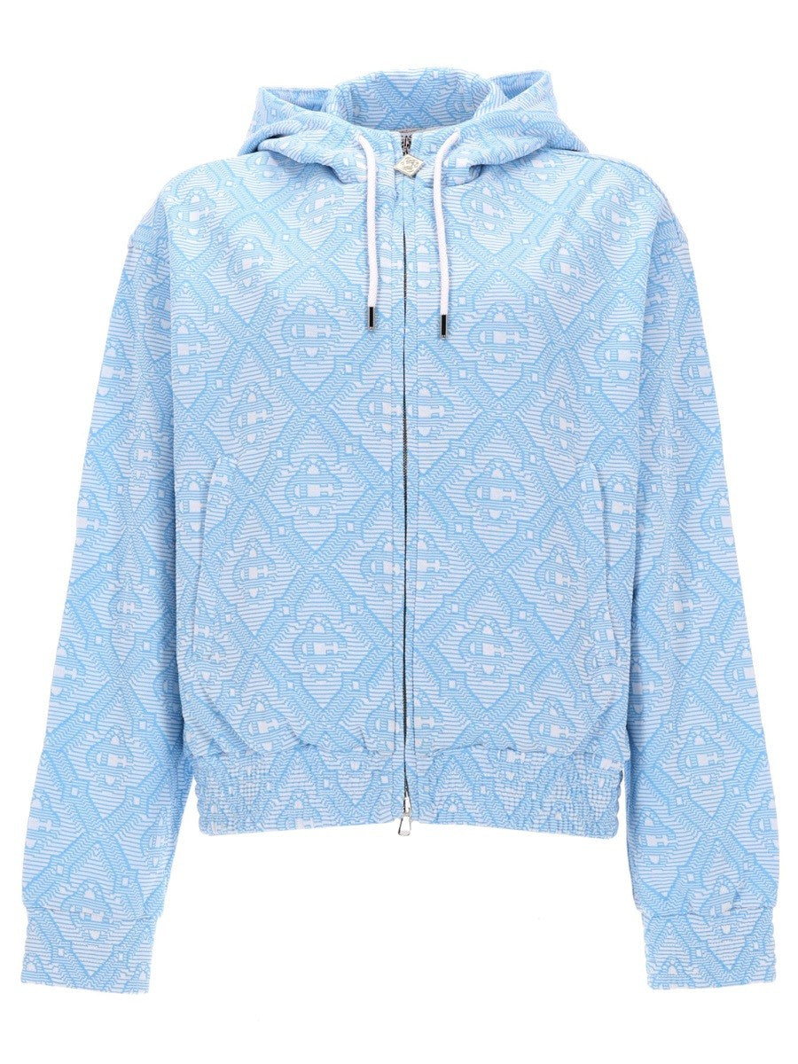 Casablanca Women's Jacquard Sweatshirt Blue