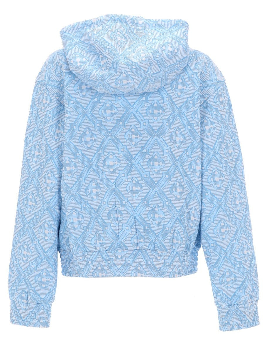 Casablanca Women's Jacquard Sweatshirt Blue
