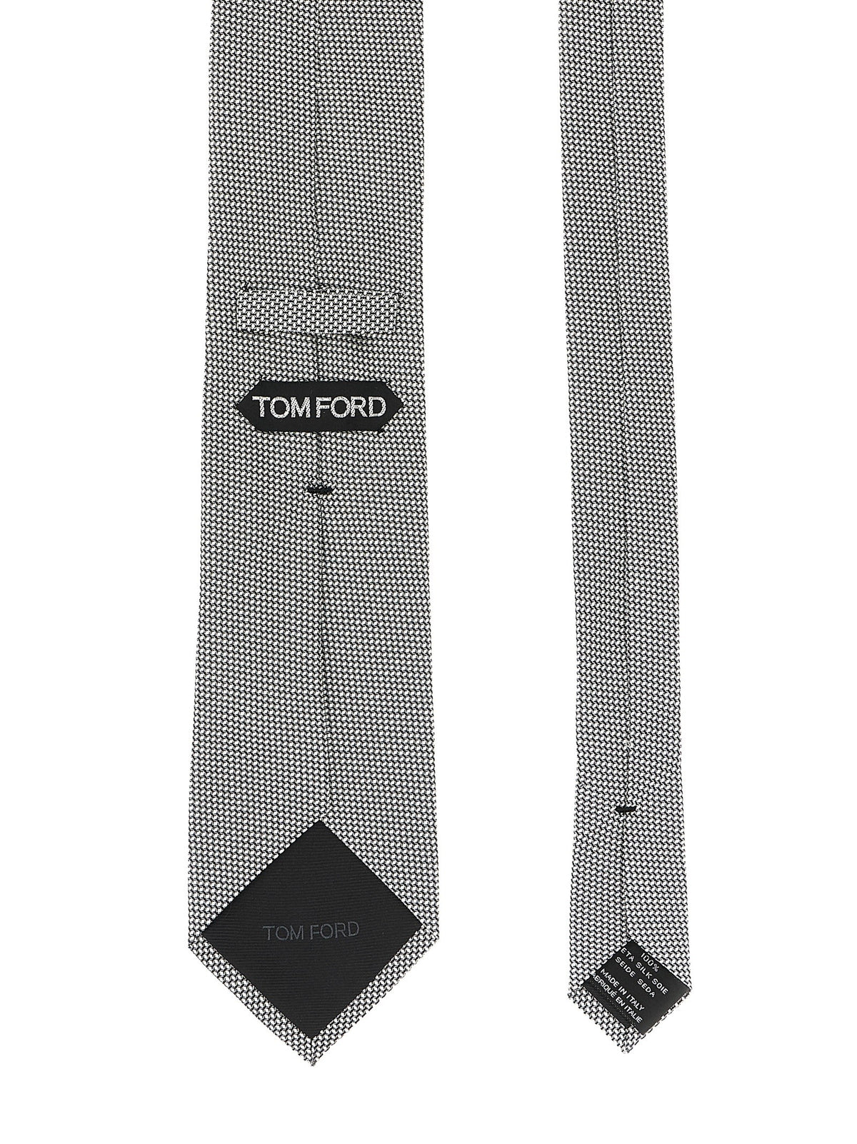 Tom Ford Jacquard Tie Silver