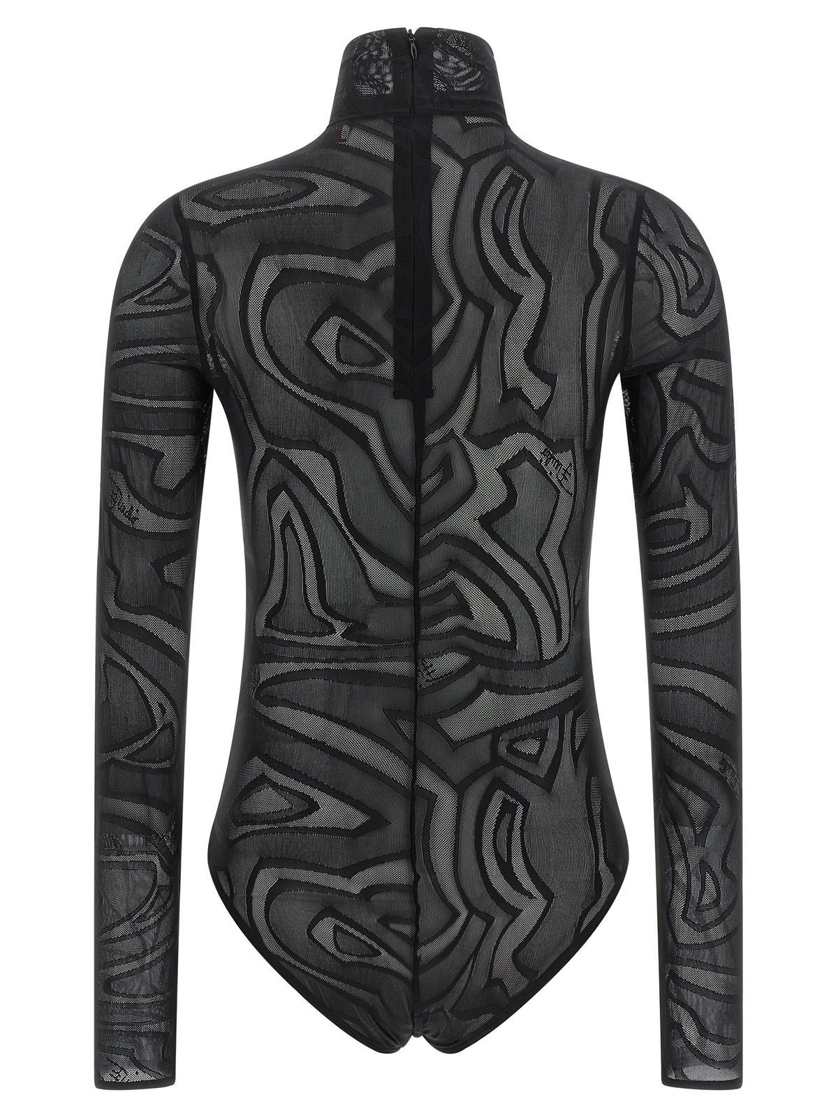 Emilio Pucci Jacquard Tulle Body Black, view 2