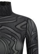 Emilio Pucci Jacquard Tulle Body Black, view 3