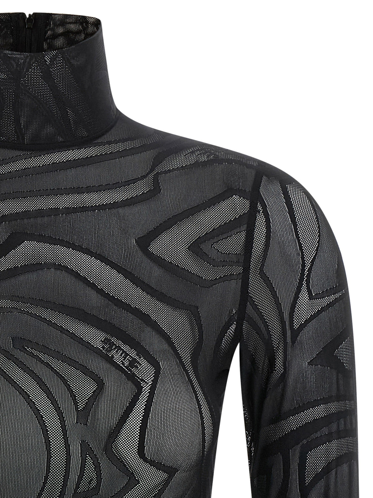 Emilio Pucci Jacquard Tulle Body Black, view 3