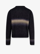 Tonywack Unisex Jacquard Unisex Alpaca Cardigan Black, view 5