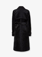 Fendi Women's Jacquard Velvet Coat Black