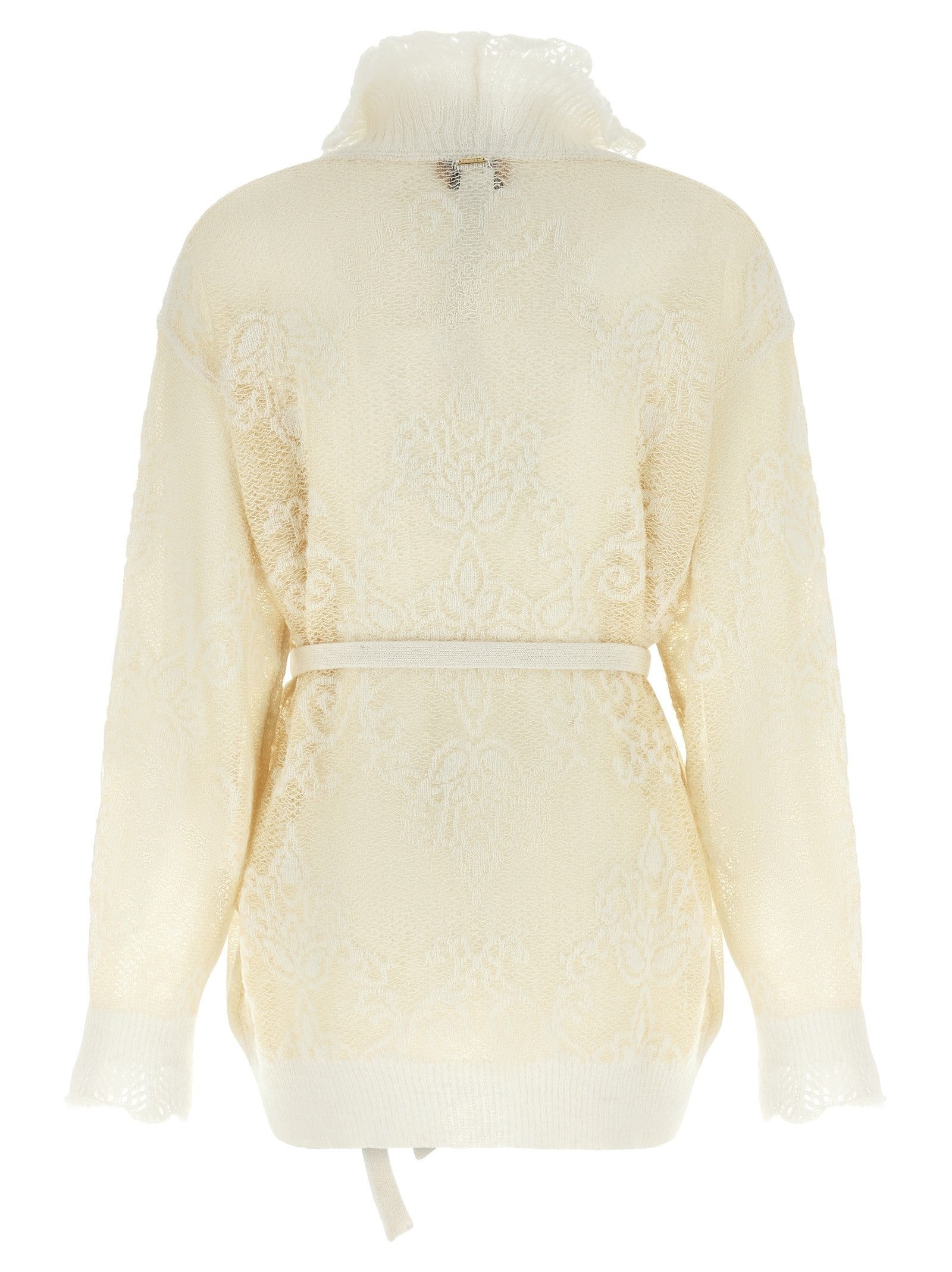 TWINSET Jacquard Yarn Sweater White