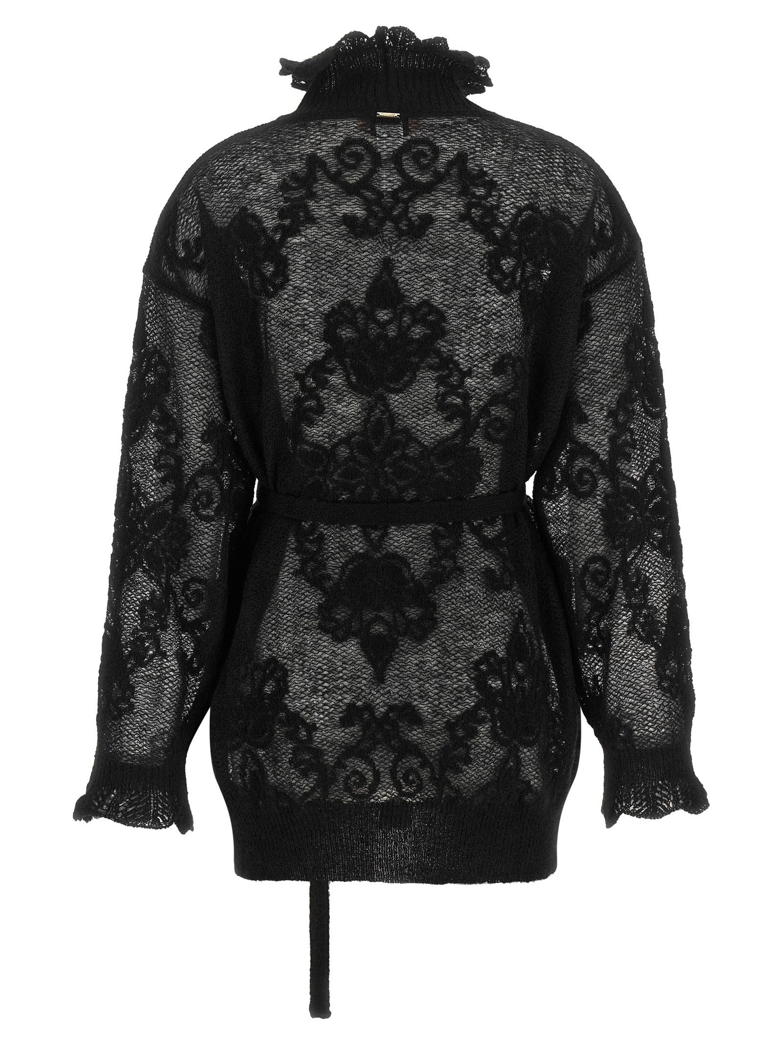 TWINSET Jacquard Yarn Sweater Black