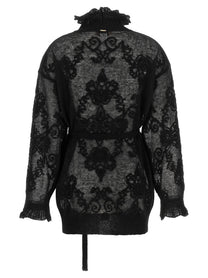 TWINSET Jacquard Yarn Sweater Black