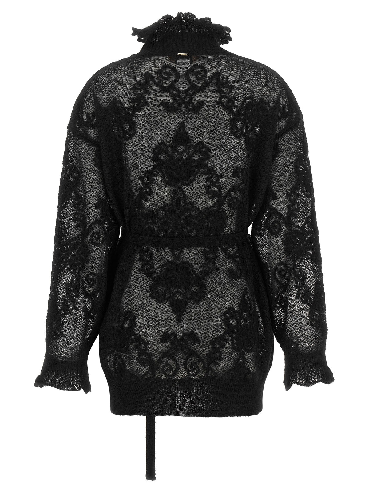 TWINSET Jacquard Yarn Sweater Black, view 2