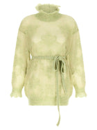 TWINSET Jacquard Yarn Sweater Green