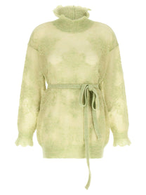TWINSET Jacquard Yarn Sweater Green