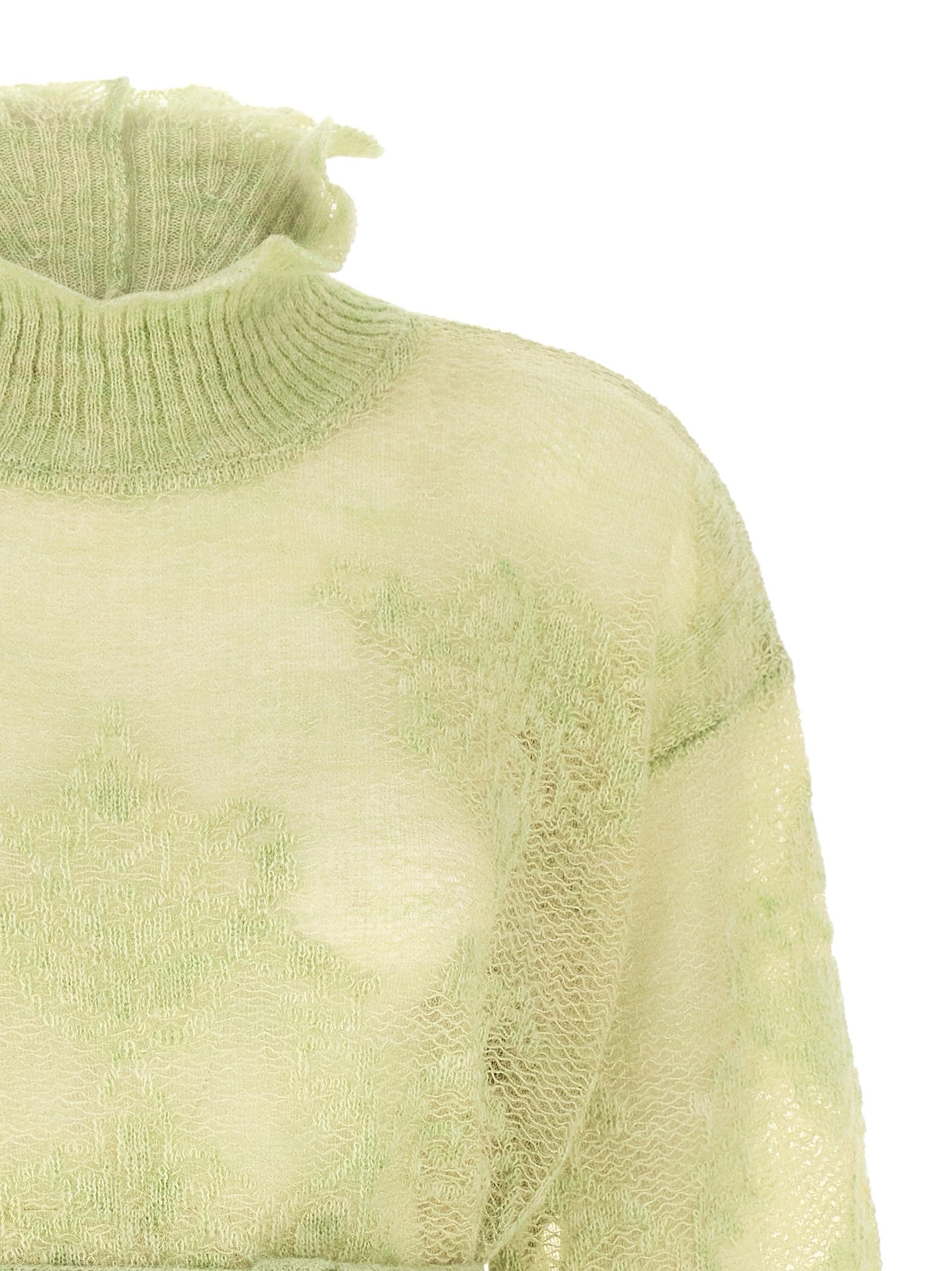 TWINSET Jacquard Yarn Sweater Green