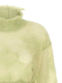 TWINSET Jacquard Yarn Sweater Green