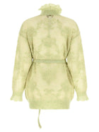 TWINSET Jacquard Yarn Sweater Green, view 2
