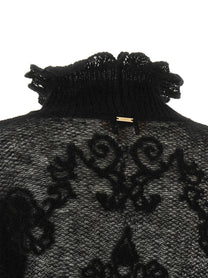 TWINSET Jacquard Yarn Sweater Black