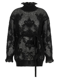 TWINSET Jacquard Yarn Sweater Black