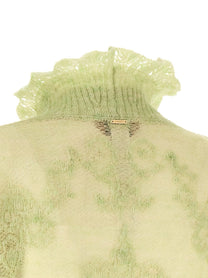 TWINSET Jacquard Yarn Sweater Green