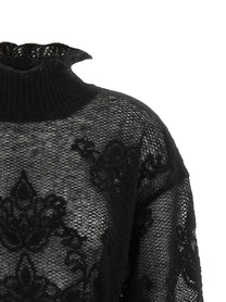 TWINSET Jacquard Yarn Sweater Black