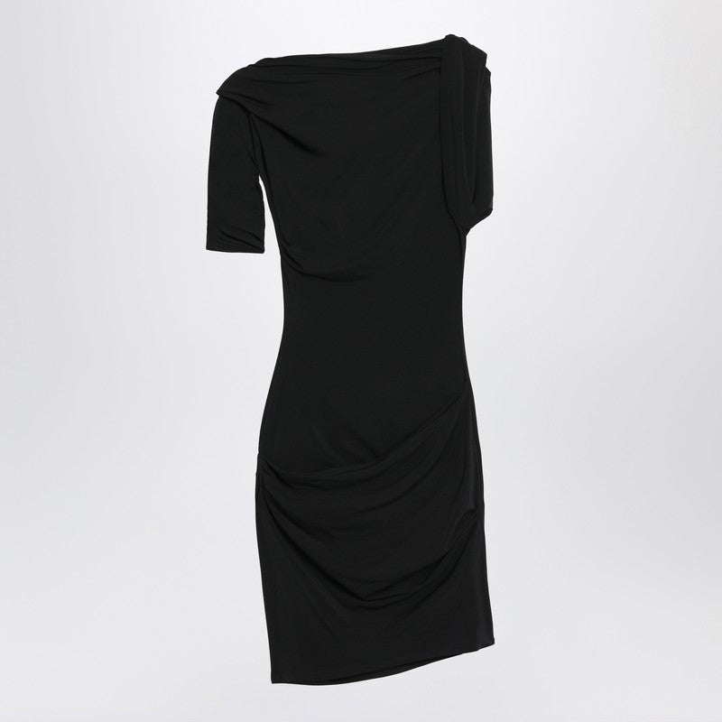 Jacquemus - JACQUEMUS Black draped mini dress - Dresses