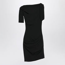 Jacquemus - JACQUEMUS Black draped mini dress - Dresses