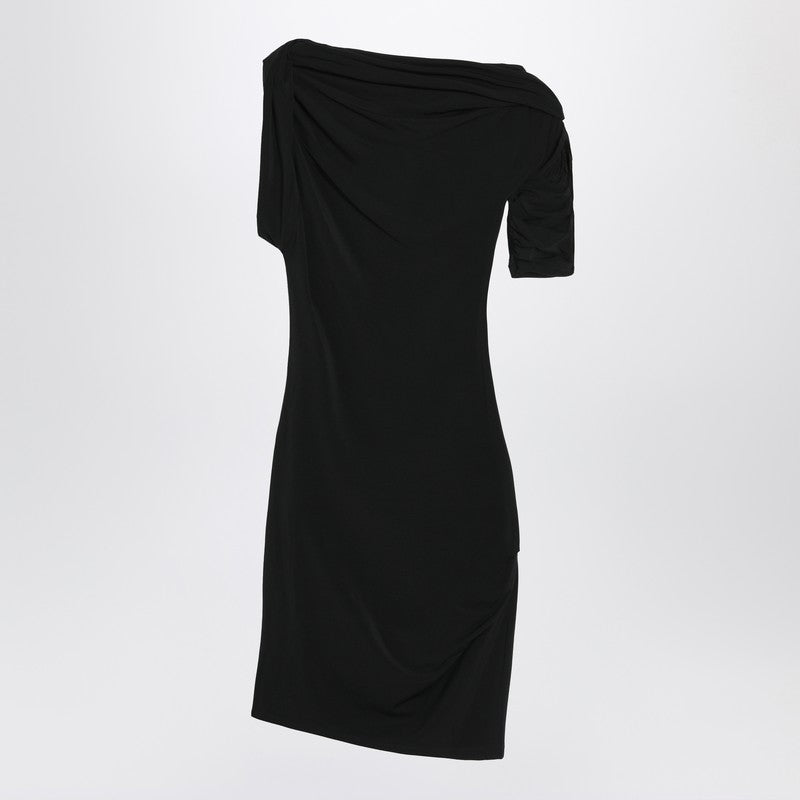 Jacquemus - JACQUEMUS Black draped mini dress - Dresses