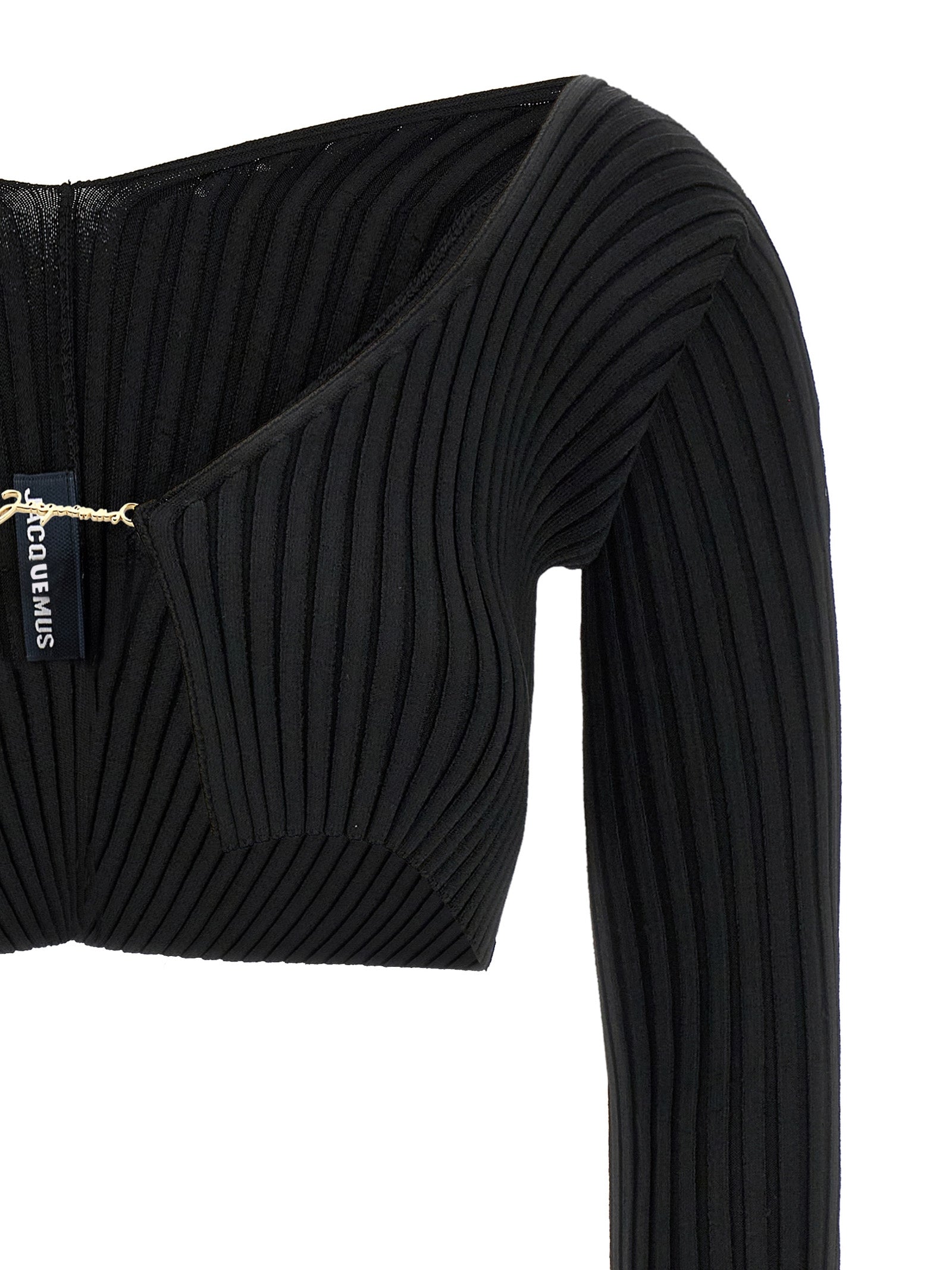 JACQUEMUS - JACQUEMUS - ’Le Maille Pralu’ cropped cardigan - Women’s Knitwear