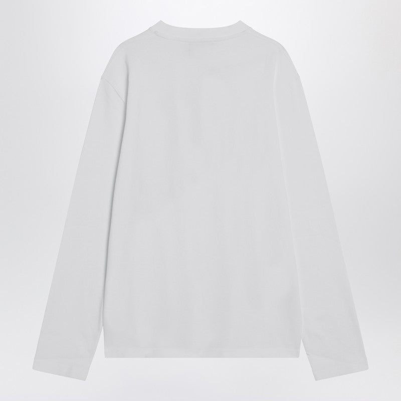 Jacquemus - JACQUEMUS White long-sleeved cotton T-shirt - Topwear
