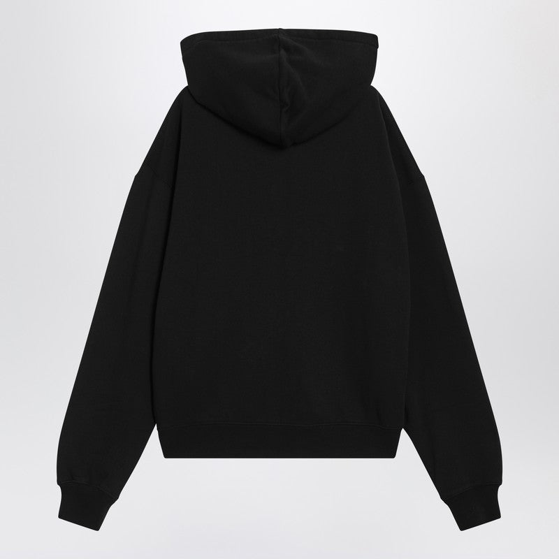 Jacquemus - JACQUEMUS Black cotton zip-up hoodie - Topwear