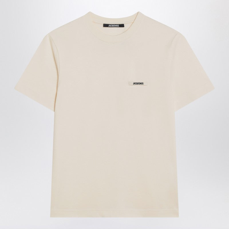 Jacquemus - JACQUEMUS Light beige Gros Grain T-shirt - Topwear