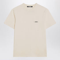 Jacquemus - JACQUEMUS Light beige Gros Grain T-shirt - Topwear