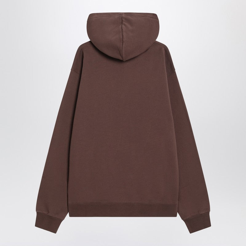 Jacquemus - JACQUEMUS Brown cotton hoodie - Topwear