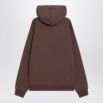 Jacquemus - JACQUEMUS Brown cotton hoodie - Topwear