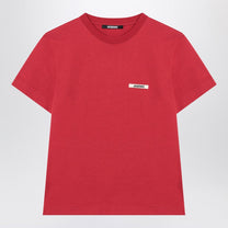 Jacquemus - JACQUEMUS Red Gros Grain T-shirt - Topwear