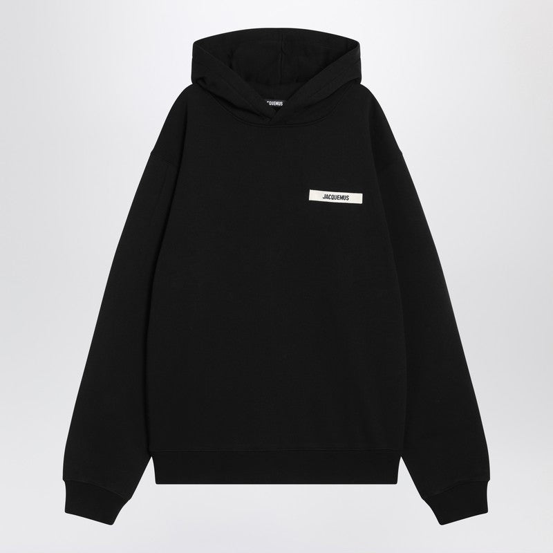 Jacquemus - JACQUEMUS Black cotton hoodie - Topwear