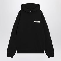 Jacquemus - JACQUEMUS Black cotton hoodie - Topwear