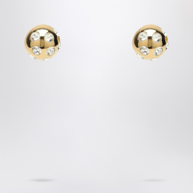 Jacquemus - JACQUEMUS Square Round Earrings with rhinestones - Jewellery