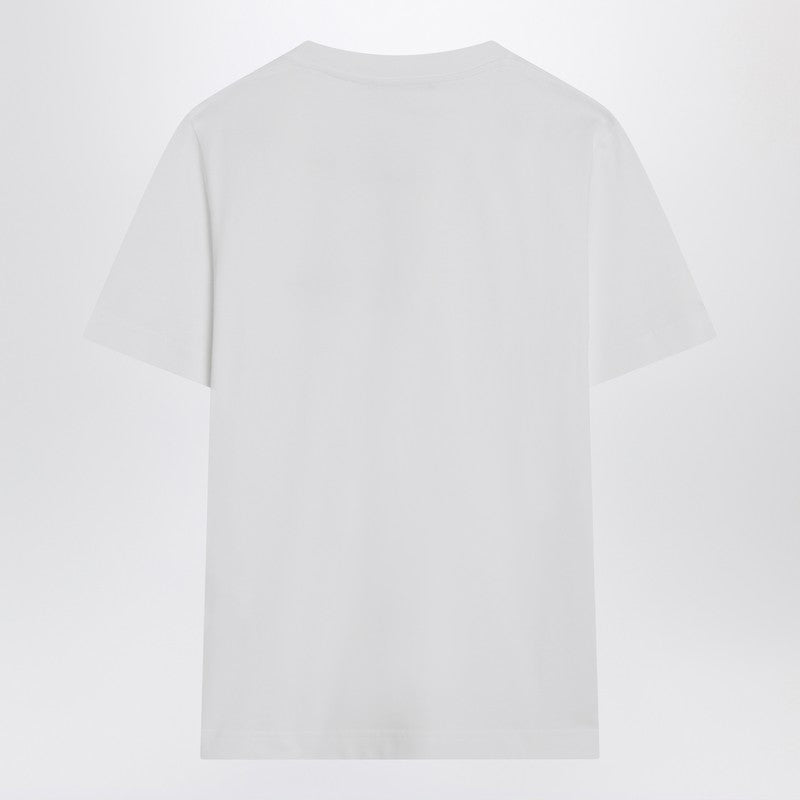 Jacquemus - JACQUEMUS White T-shirt with logo patch - Topwear