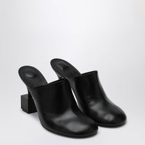 Jacquemus - JACQUEMUS Black mule with geometric heel - Slippers &amp; Flip-flops