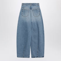 Jacquemus - JACQUEMUS Blue Ovalo jeans with curved cut - Jeans