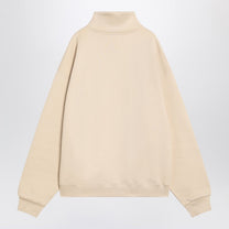 Jacquemus - JACQUEMUS Beige cotton zip-up sweatshirt - Topwear
