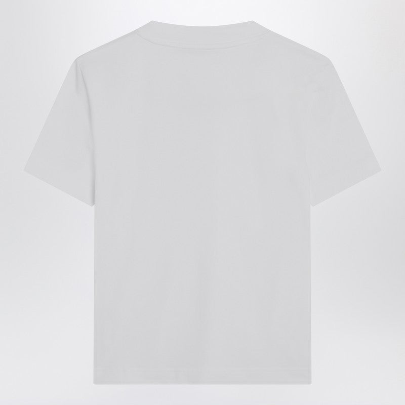 Jacquemus - JACQUEMUS White T-shirt with logo patch - Topwear
