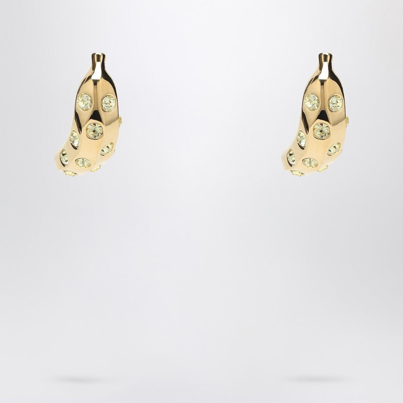 Jacquemus - JACQUEMUS Banana earrings with rhinestones - Jewellery