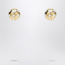 Jacquemus - JACQUEMUS Square Round Earrings with rhinestones - Jewellery