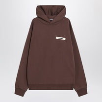 Jacquemus - JACQUEMUS Brown cotton hoodie - Topwear