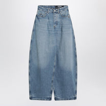 Jacquemus - JACQUEMUS Blue Ovalo jeans with curved cut - Jeans