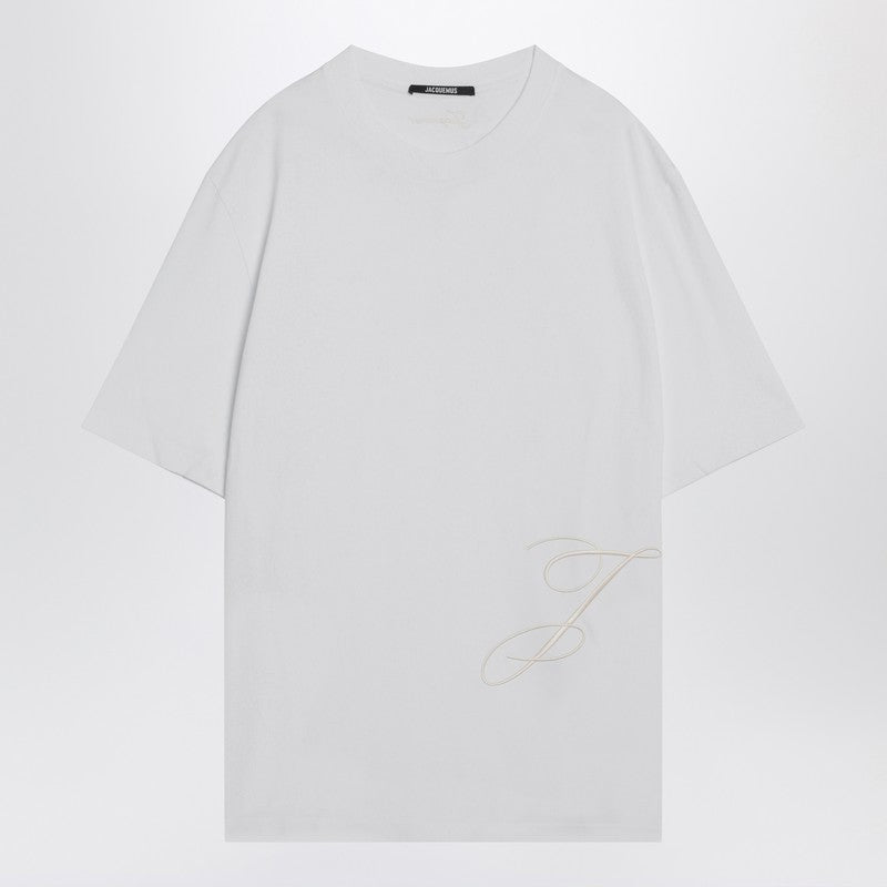 Jacquemus - JACQUEMUS White cotton crew neck T-shirt - Topwear