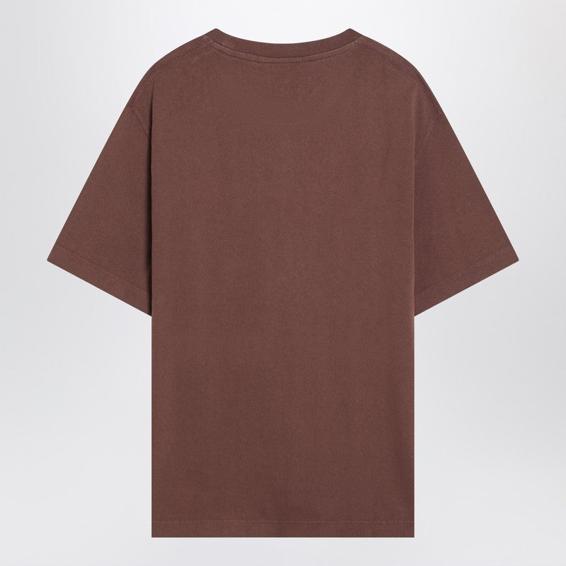 Jacquemus - JACQUEMUS Brown cotton crew neck T-shirt - Topwear