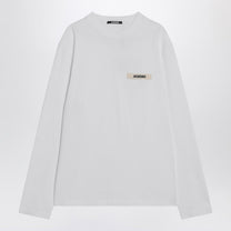 Jacquemus - JACQUEMUS White long-sleeved cotton T-shirt - Topwear